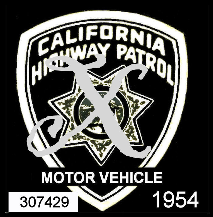(image for) 1954 California safety inspection sticker